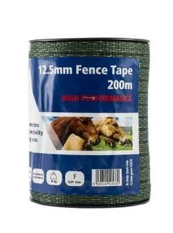 Fenceman 12.5mm High Performance Electric Fencing Tape Green