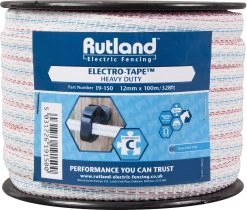 Rutland 12mm Electro-Tape White