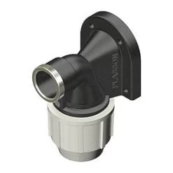 Plasson 20mm To 1/2" Plastic Wall Plate Elbow (7750)