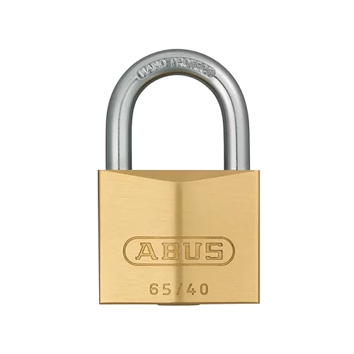 ABUS 65 Series Brass Carded Key Padlock 50mm