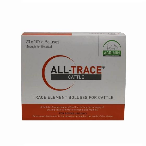 Agrimin All-Trace Element Bolus For Cattle 107g 20 Pack