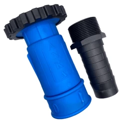 Anka© Hose Nozzle Blue Extra Large 40mm With Plain Hosetail