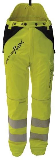 Arbortec Breatheflex Type C Class 1 Chainsaw Trousers Hi Vis Yellow