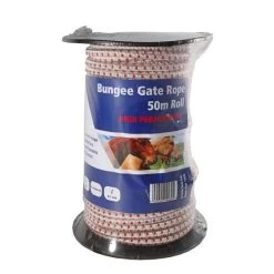 Fenceman Elastic 7mm Electric Fencing Bungee Rope 50m