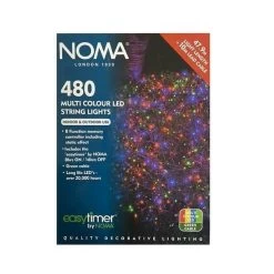 Noma 480 Multi Colour LED Easy Timer String Lights
