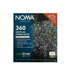 Noma 360 White LED Easy Timer String Lights