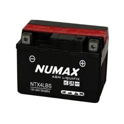 Numax AGM Liquifix Lead Acid Rechargeable Motorcycle Battery 12V 3Ah (YTX4L-BS)