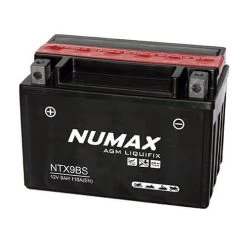 Numax AGM Liquifix Lead Acid Rechargeable Motorcycle Battery 12V 8Ah (YTX9-BS)