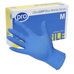 PRO UltraGRIP Nitrile Gloves Blue (Pack Of 100)