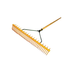Tony Mitchell Leaf & Grass Rake With Handle & Back Support
